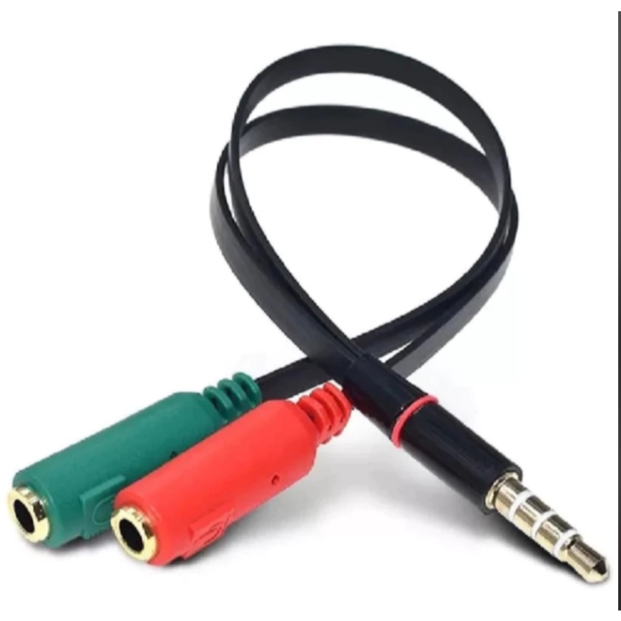 kit 15 Cabo Adaptador P3 Macho para 2 P2 Fêmea / Fone e Microfone para Headset ITA-11 em Oferta na Shopee