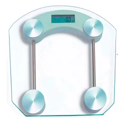 Balança Para Banheiro Quadrada Transparente 32cm Bestfer