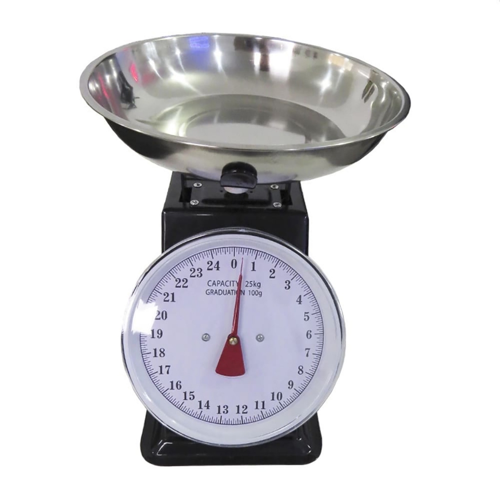 Balanca de Cozinha Preta Aco Inox Até 25kg Bestfer - Home & Living