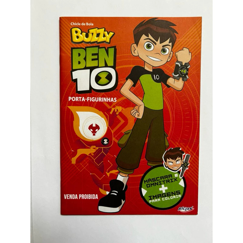 Álbum Porta Figurinhas Ben 10 - Chicle Buzzy 2019 Raro Vazio