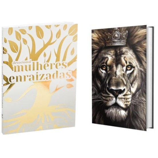 Kit Mulheres Enraizadas | Viviane Martinello + Bíblia Sagrada NVI | Leão Judá em Oferta na Shopee
