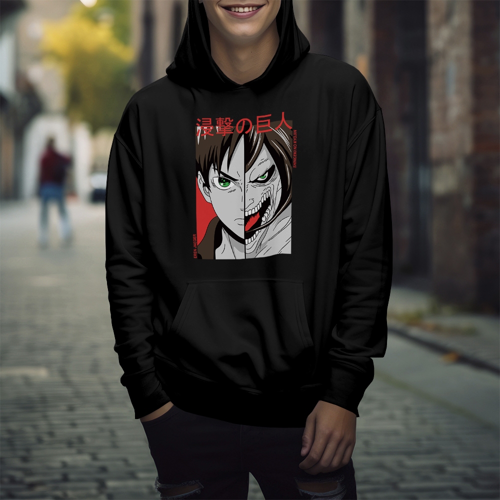 Moletom Blusa Shingeki Kyojin Hang Zoe Mikasa Anime Mangá REF 2443 Home Custom