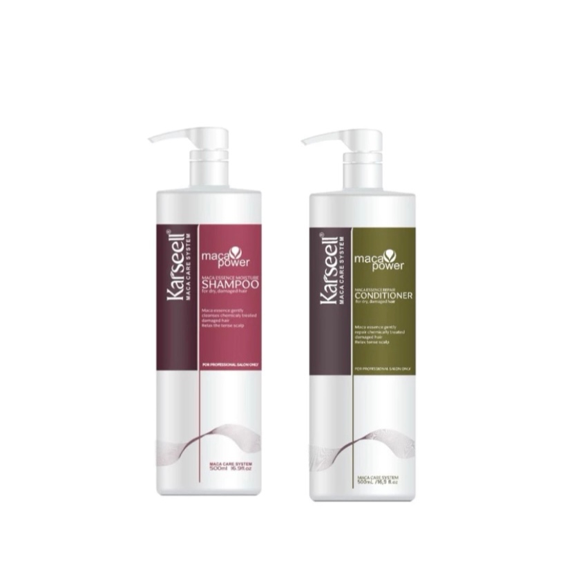 kit karseel 1 litros shampoo+condicionador de 1 litro em Oferta na Shopee