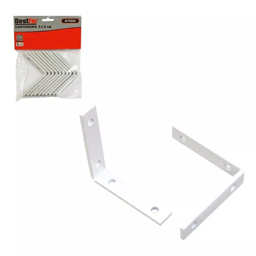 Kit Com 10 Cantoneira Lateral 5x5 Bestfer