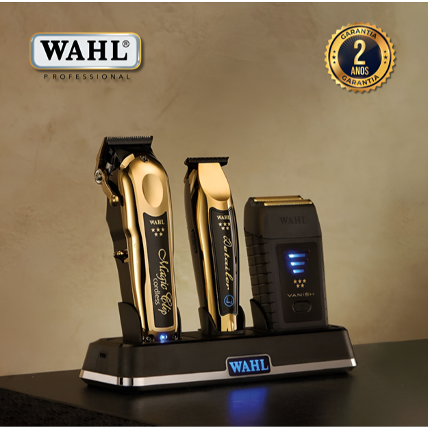 Base Carregamento Power Station Bivolt Profissional Wahl | 3 Encaixes