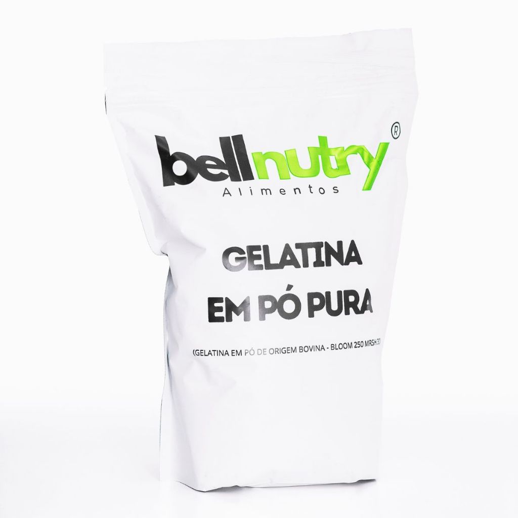Gelatina Pura 100g com Laudo 100% Natural - Sem Sabor E Incolor Bellnutry Alimentos em Oferta na Shopee