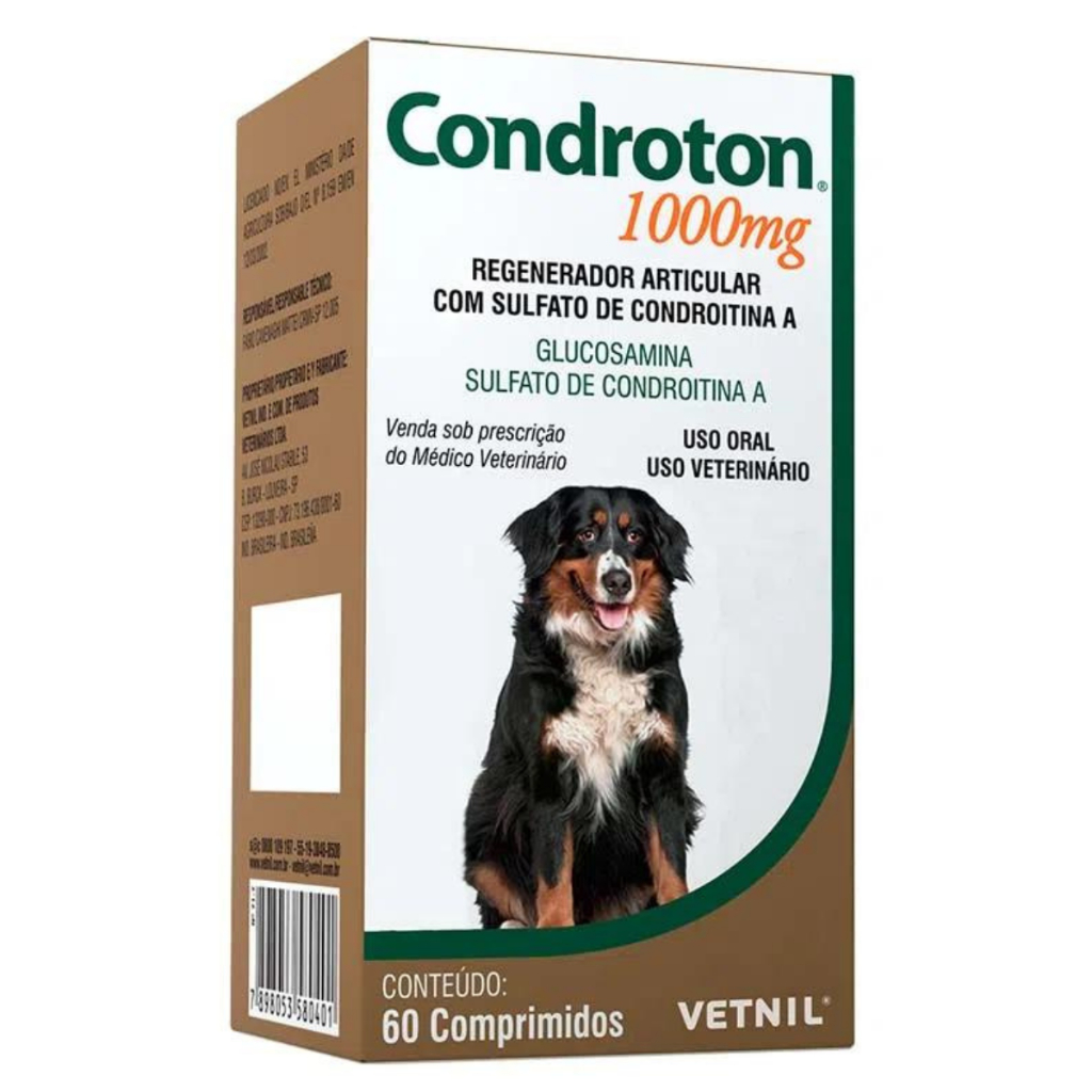 Condroton 1000 Mg 60 Comprimidos - Vetnil — imagem 2 de 2