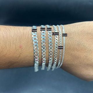 Pulseira Masculina de Prata 925 Grumet - Aqua Joias em Oferta na Shopee
