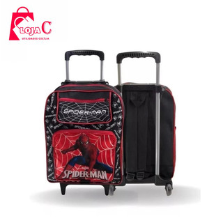 Mochila Escolar Homem Aranha - Material Escolar com Rodinhas