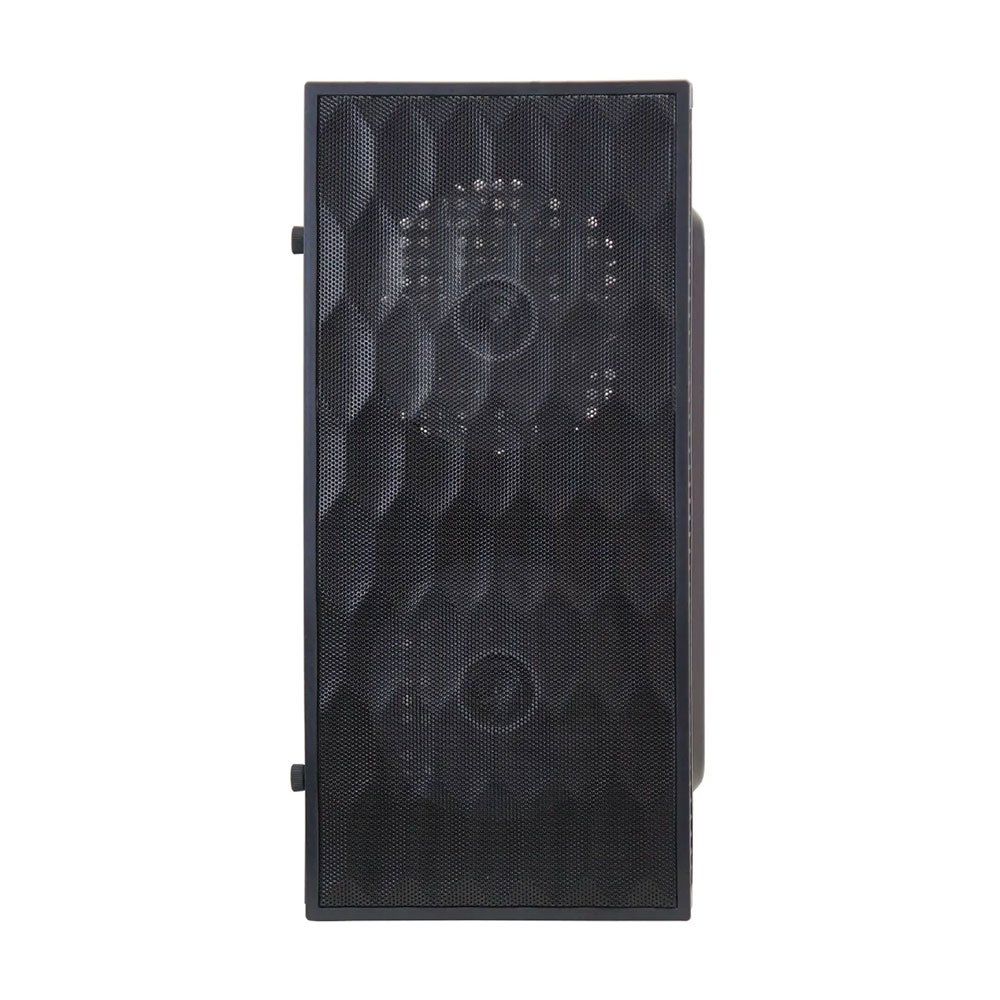GABINETE GAMER M-ATX BRAZILPC BPC-N14B PRETO C/ 2 COOLERS EMBUTIDOS LATERAL ACRILICO/FRENTE MASH