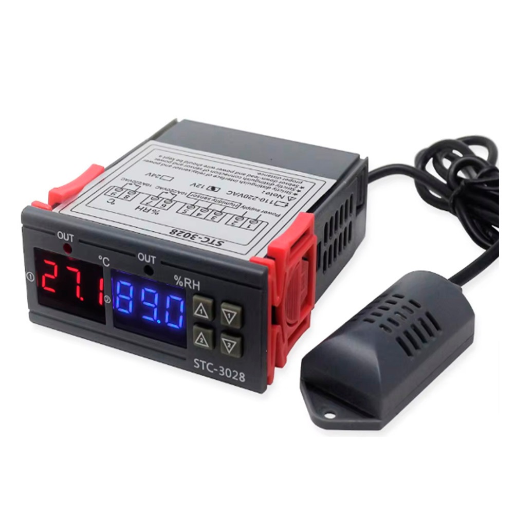 STC-3028 - Umidade Digital Temperatura 12v controlador de temperatura 3028 termostato