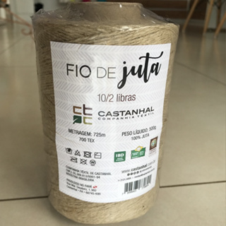 4 bobina de Fio de juta para artesanato de 716metros (cada) em Oferta na Shopee