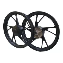 Par Roda Liga Pé De Galinha Titan Fan Cg Start 150-160 Lona Preta