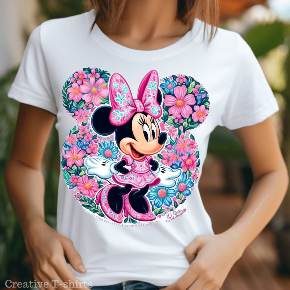 Camisa Estampadas Minnie: Blusa Femininas, Masculina e Camisetas Infantis. Estampas Exclusivas!