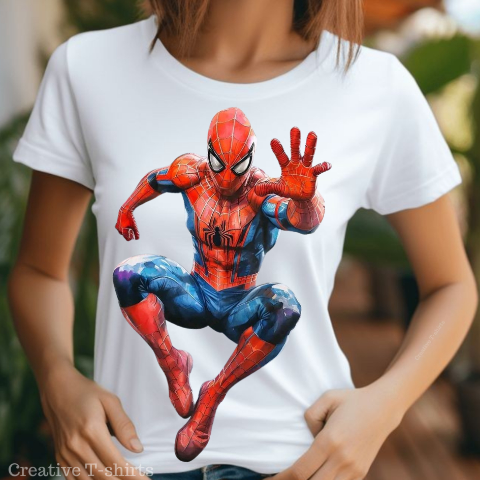 Camisa Estampadas Homem Aranha: Blusa Femininas, Masculina e Camisetas Infantis. Estampas Exclusivas