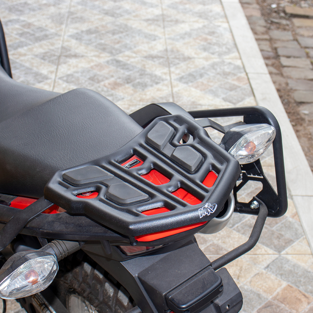 Detalhes do Bagageiro Vision Honda Bros 160 2015 até 2023 2024 Preto Fosco
