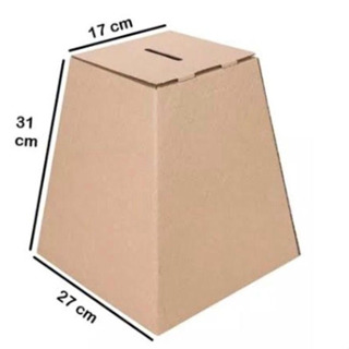 1 unid Urna de Papelão Para Sorteios, Pesquisas, Cupons E Sugestões  31x27x17cm em Oferta na Shopee