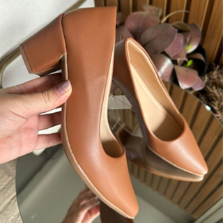 Sapato Feminino Scarpin Salto Baixo Bloco Confortável Têndencia Moda em Oferta na Shopee