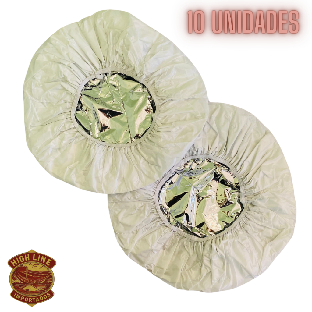 Kit c/ 10 Toucas Térmicas para Banho Hidratação Tintura Tratamento Capilar