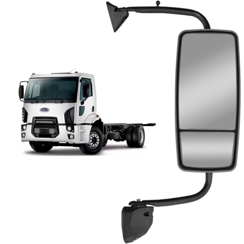 Retrovisor Ford Cargo Euro 3 Bifocal Convexo Elétrico Direit