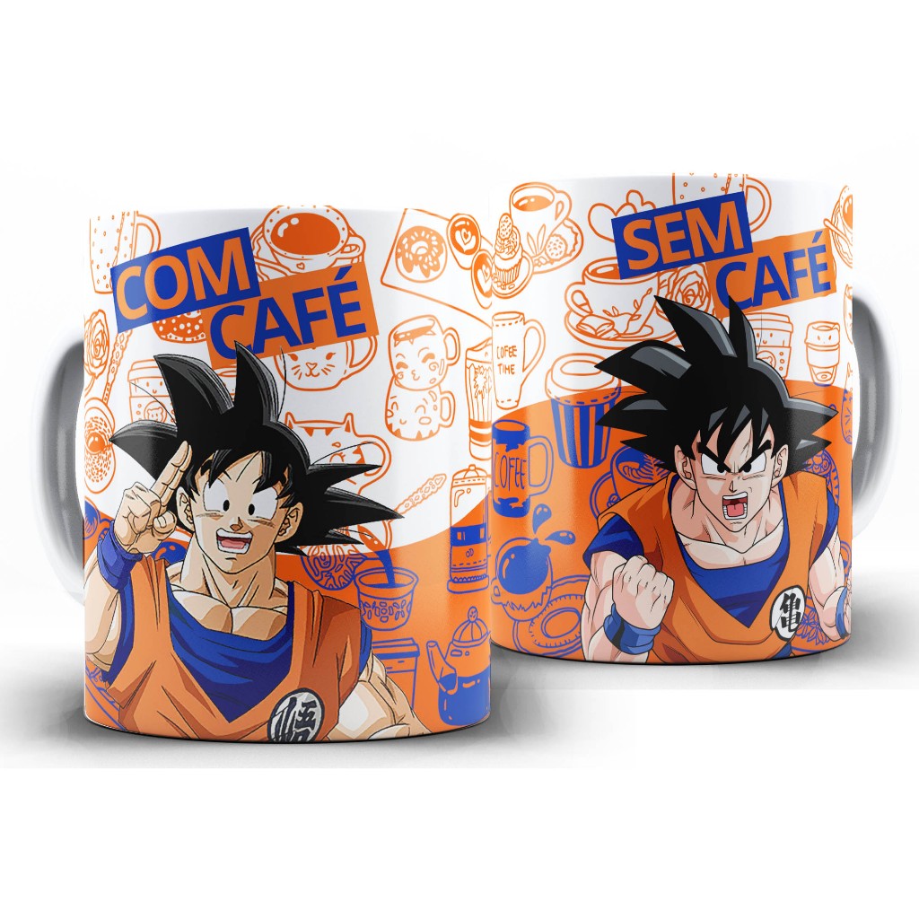 Caneca Com Cafe Sem Cafe - Goku em Oferta na Shopee