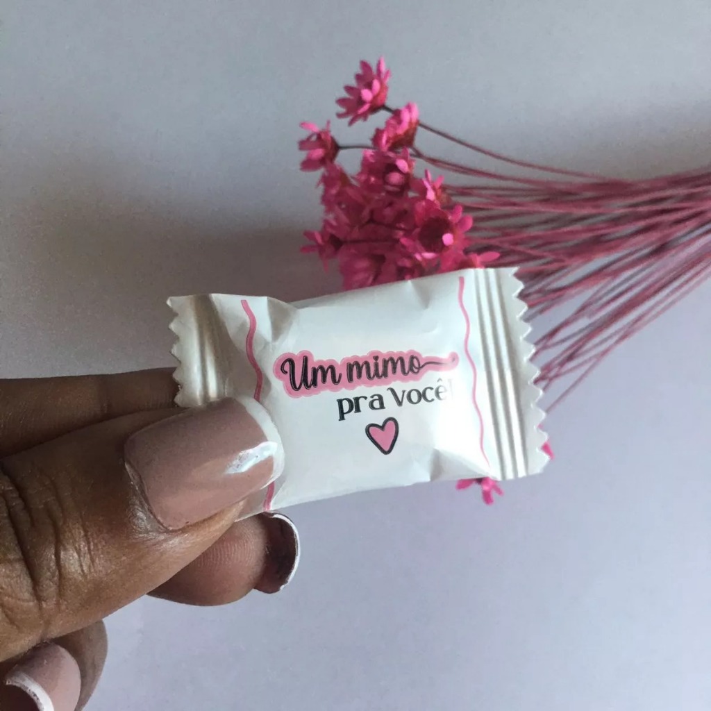Balas Personalizadas Um Mimo Pra Você! Brinde Clientes em Oferta na Shopee