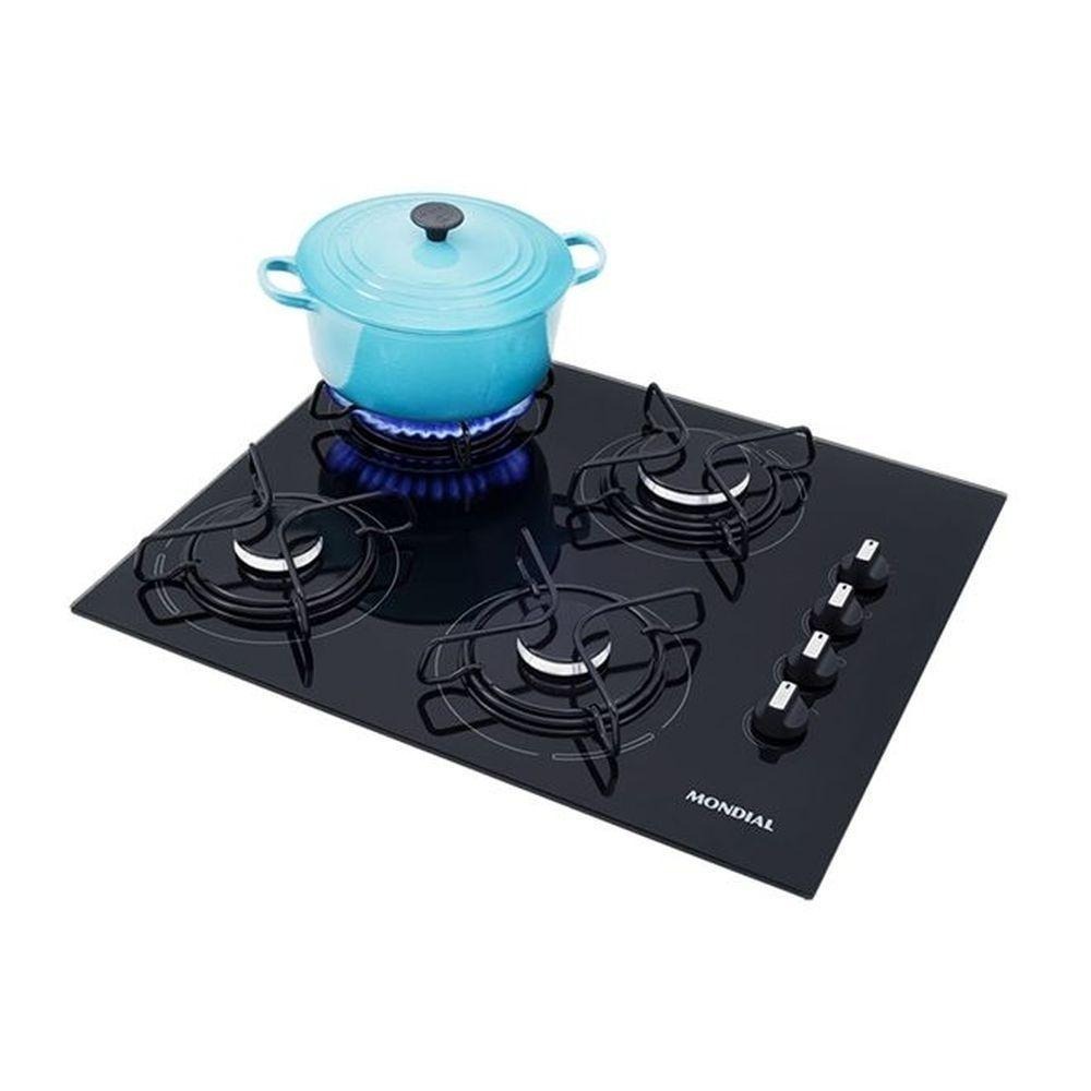 Fogão Cooktop A Gás Mondial Ctg01 4 Queimadores Bivolt