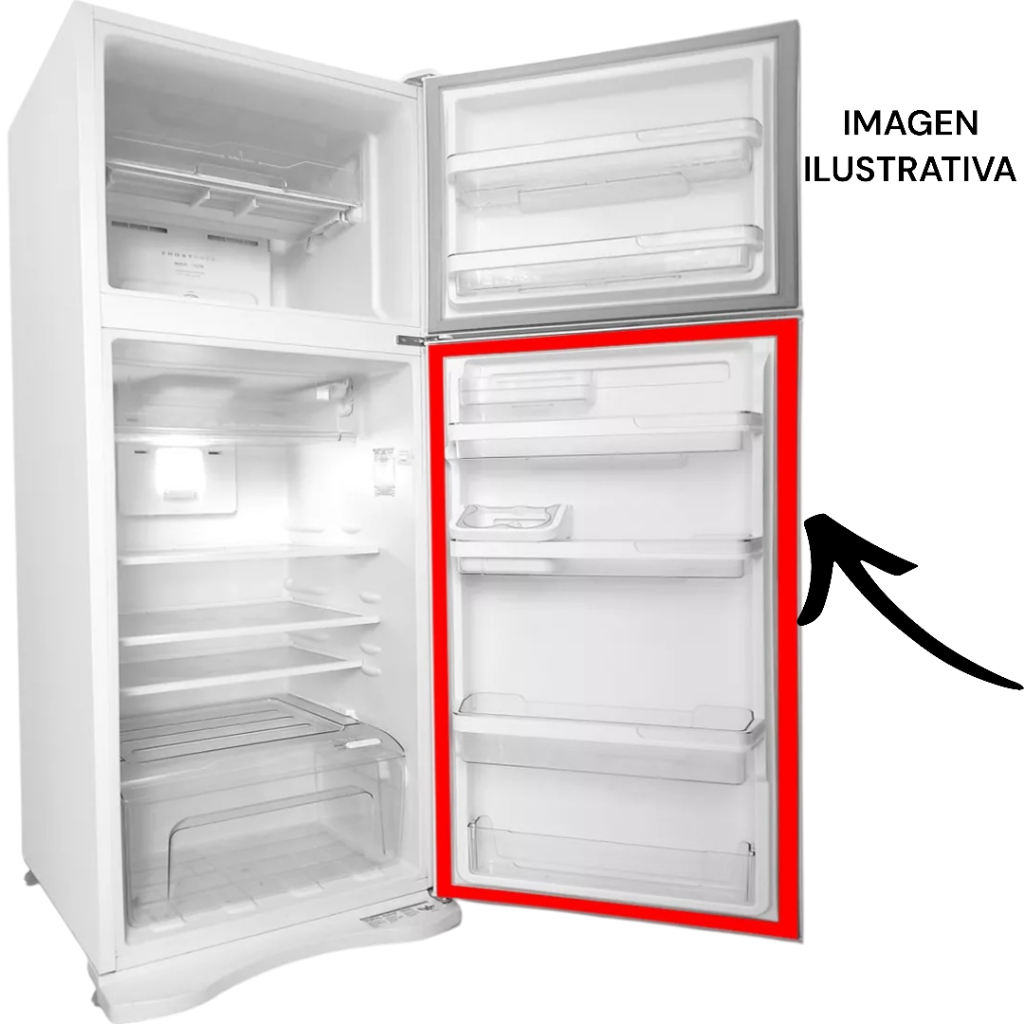 GAXETA BORRACHA DA GELADEIRA INFERIOR BRASTEMP/CONSUL CRM37/CRM33/BRM33 W10268571