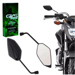 Retrovisor Gvs Nova Fazer Lente Prata Para Yamaha Promoção
