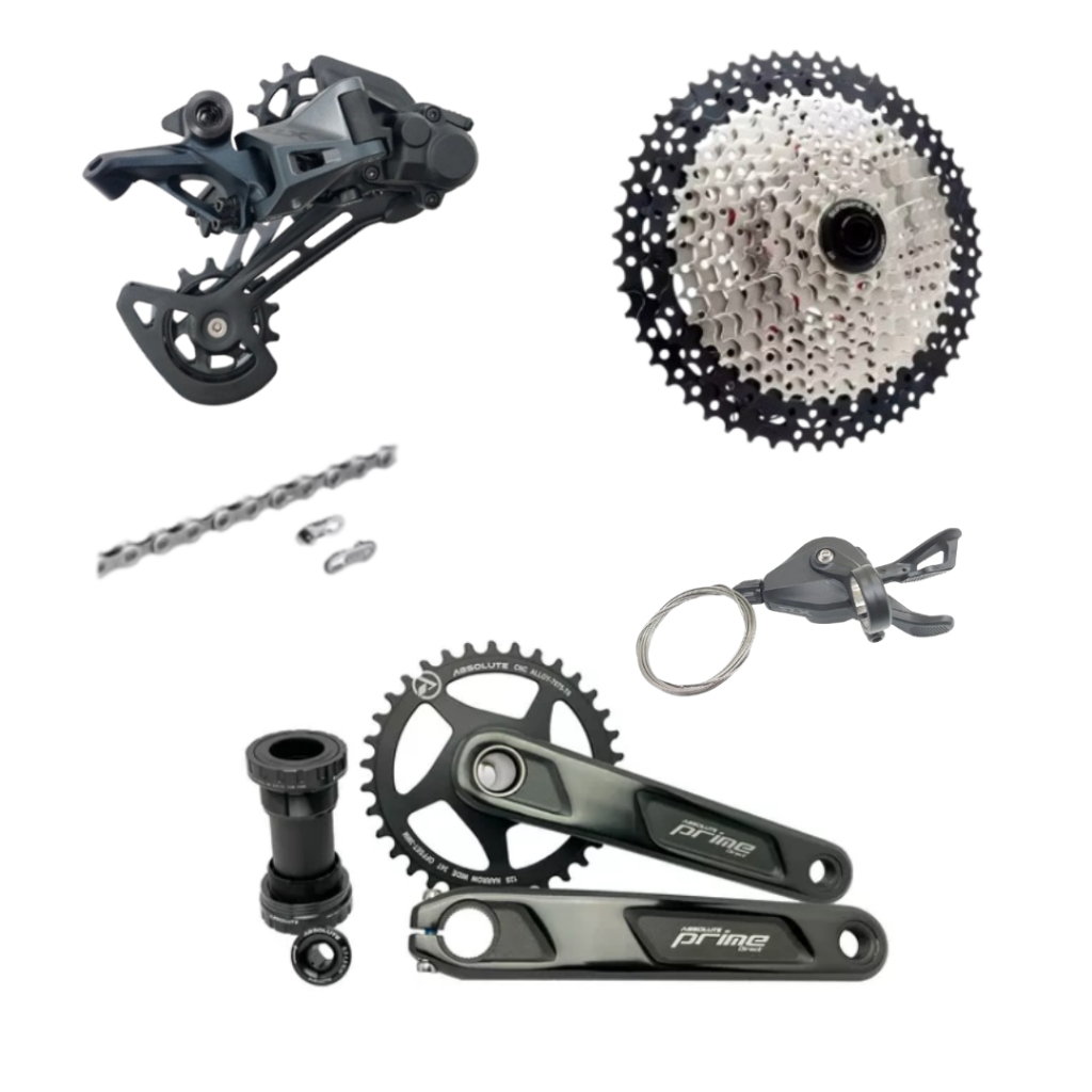 Grupo Shimano Deore  6100 12V cassete HG e pedivela integrado