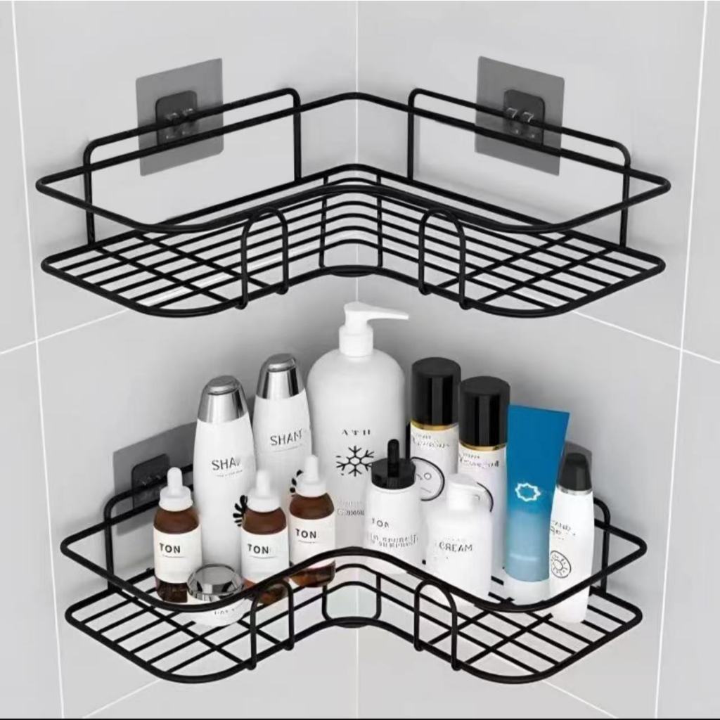 Prateleiras Suporte Com Alto Adesivos Para Parede Banheiro Cozinha lavanderia Shampoo E Sa...