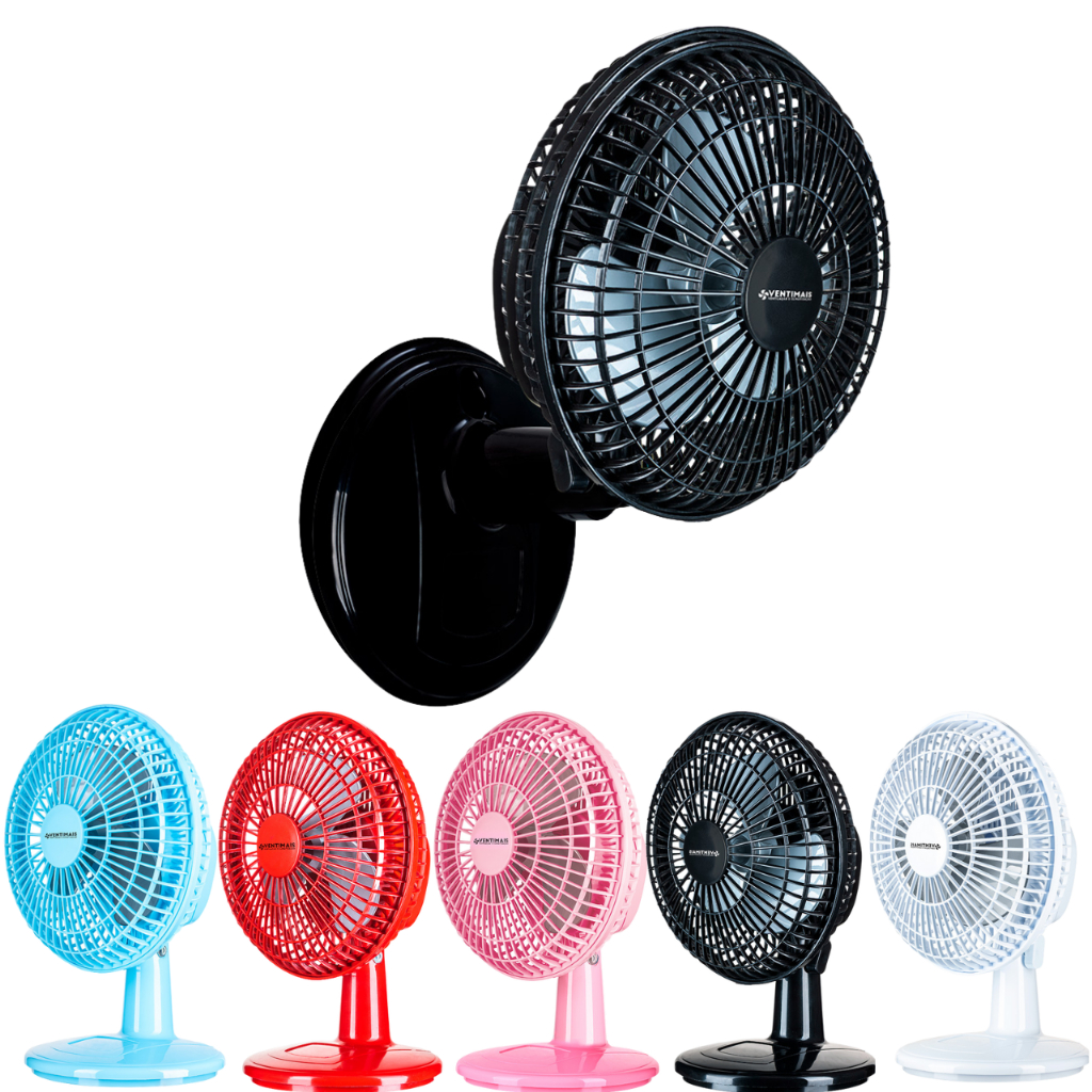 Ventilador de mesa e parede Mini Turbo 20cm Turbão achadinhos da shopee portátil pequeno silencioso