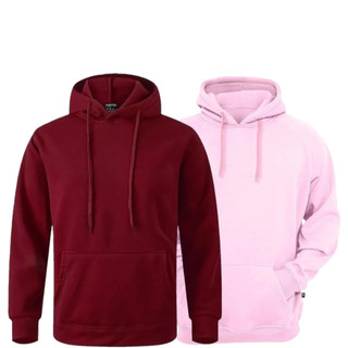Kit 2 Moletom Canguru Unissex Várias Cores Blusa de Frio Flanelada 100% Algodão