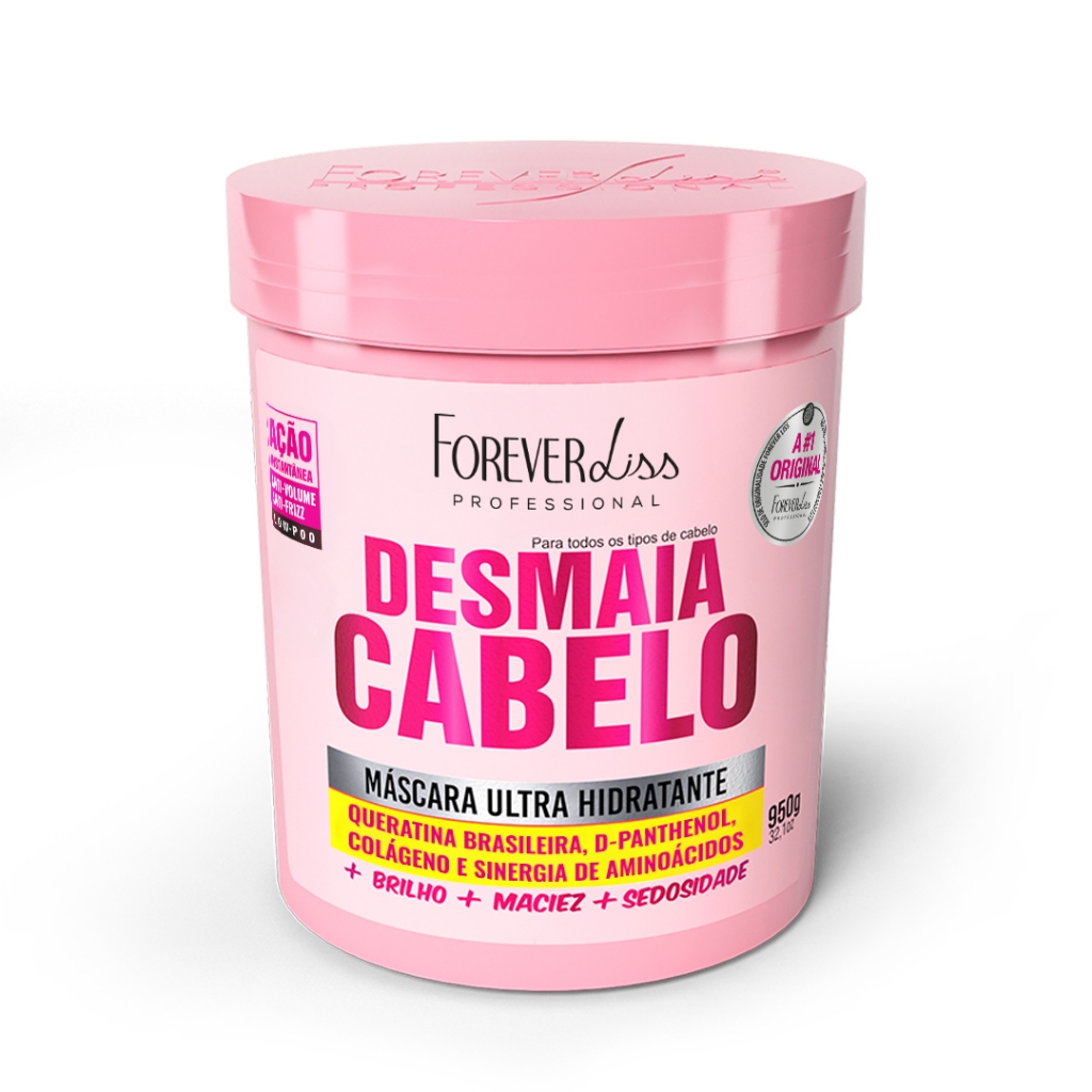 Máscara Ultra Hidratante Desmaia Cabelo Forever Liss 950G - Beauty