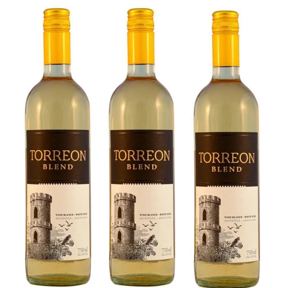 Vinho Branco Seco Argentino Torreon Blend 750ml kit 3 Unidades - Food & Beverages