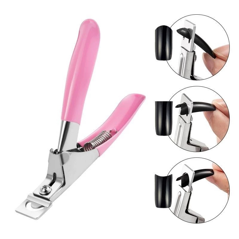 Alicate Cortador de Unhas Tips Postiça Acrigel Alongamento Profissional de Unha em Oferta na Shopee