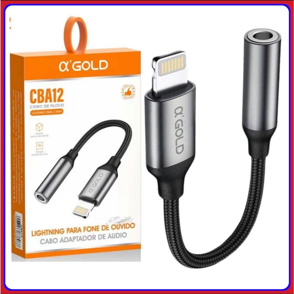 Cabo Adaptador Fone Ouvido Lightning P2 P3 Compatível Com iPhone em Oferta na Shopee