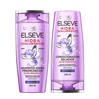 Kit Elseve Hidra Hialurônico Shampoo + Condicionador Loréal 200mL CADA