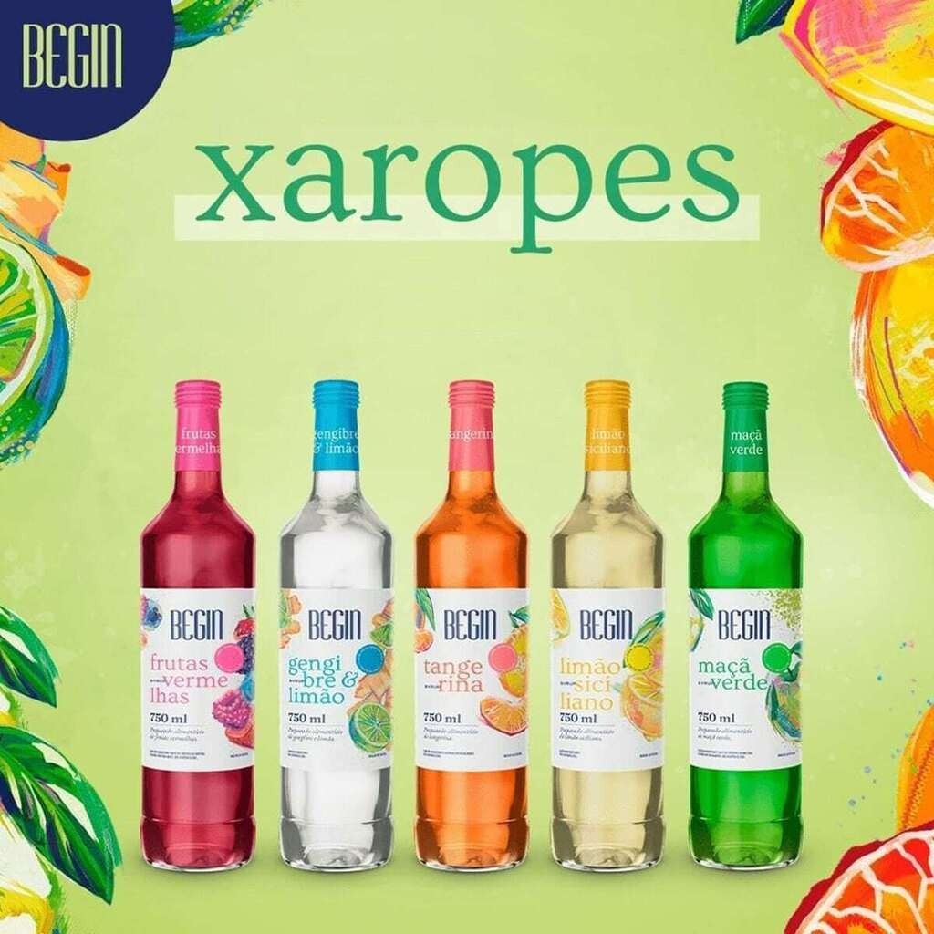 Xaropé Begin Tropical  750 ML  Para Drinks Com e sem alcóol - Food & Beverages