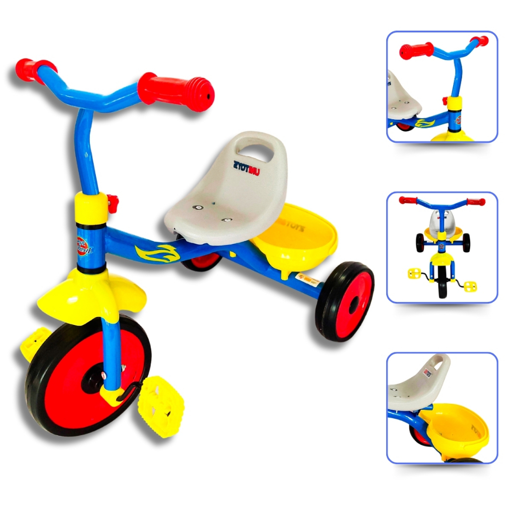 Triciclo Infantil Soni Azul Love Rosa Crianças 3 anos Triciclo Unitoys