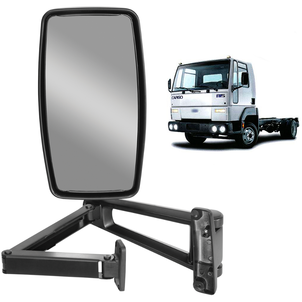 Espelho Retrovisor Completo Ford Cargo Convexo Lad Esquerdo