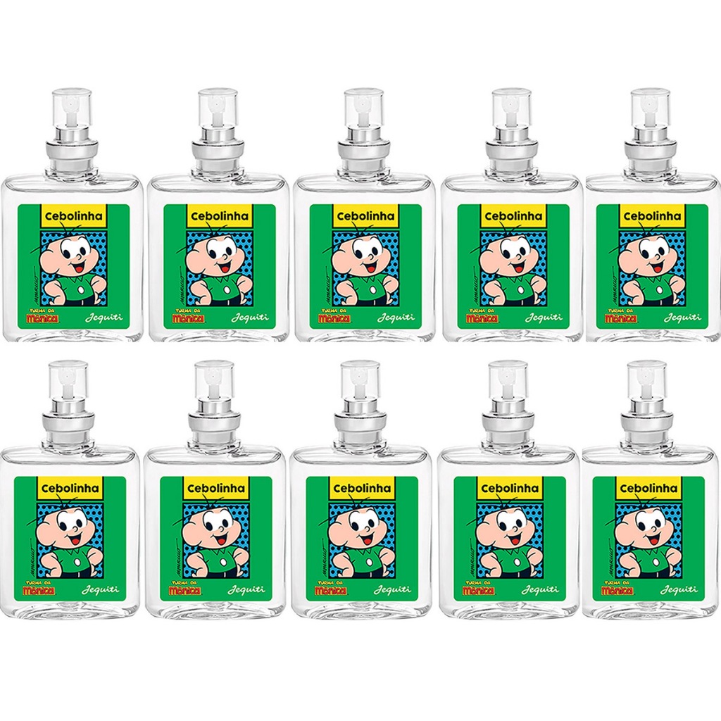 Kit 10 Perfume Deo Colônia Cebolinha Turma da Mônica Jequiti 25ml