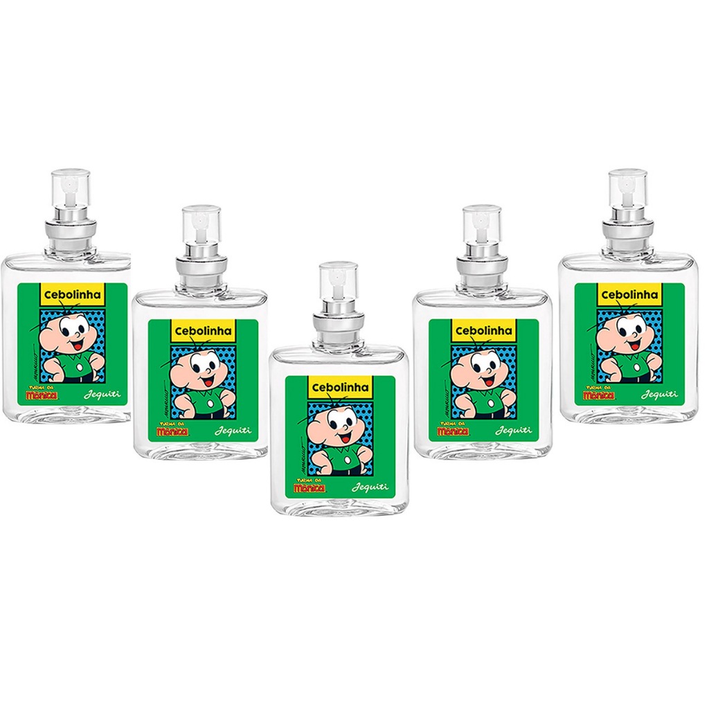 Kit 5 Perfume Deo Colônia Cebolinha Turma da Mônica Jequiti 25ml