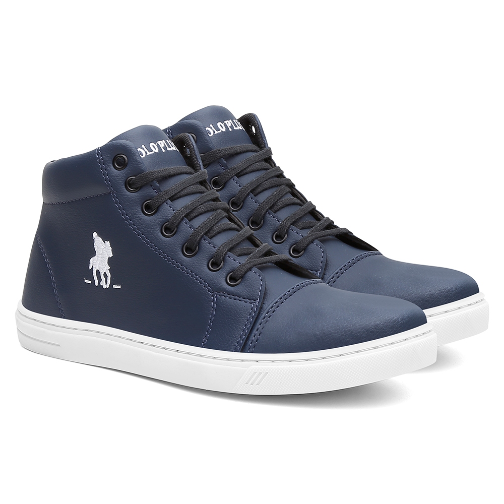 Tênis Botinha Polo Plus Masculino Original Casual Cano Médio Oferta Do Dia