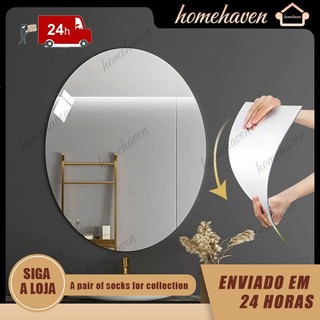 Adesivo de parede autoadesivo para espelho acrílico Espelho decorativo não quebra nem lasca Espelho acrílico