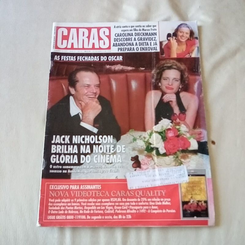 caras Jack Nicholson Dieckmann Oscar Edmundo Maurício Mattar celulari Raia Scheila Carvalho Fernanda Torres Claudia Abre