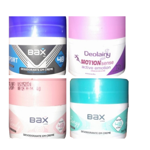 Desodorante Em Creme Bax 50g Cada