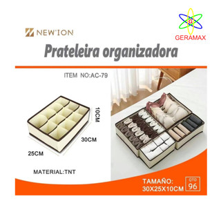 ORGANIZADOR DE GAVETA 12 REPART - 30 X 25 X 10 - NEWION