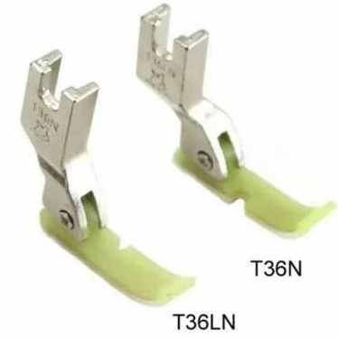 Kit Calcador para Zíper de Teflon Lado Esquerdo e Direito para Máquina Reta Industrial T36N e T36LN em Oferta na Shopee
