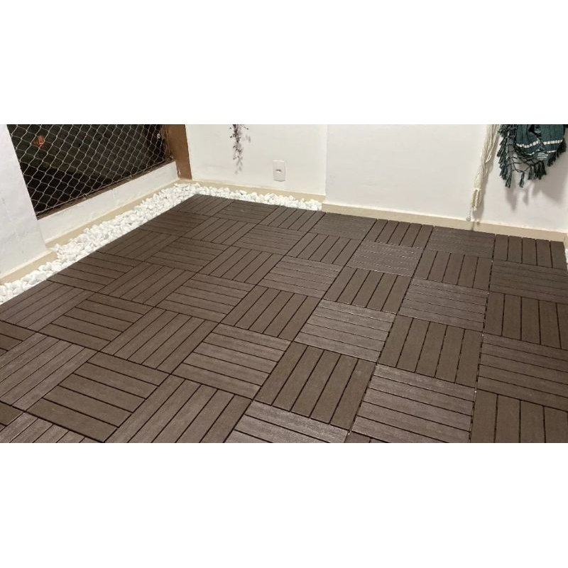 Kit 14 Deck Modular Plastico 30x30cm para Sacada banheiro jardim em Oferta na Shopee